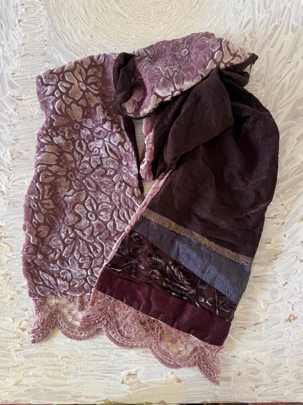 Annette Schneider Artisan Handmade Velvet Scarf